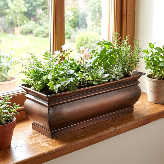 H Potter Window Box Flower Garden Planter Indoor Outdoor