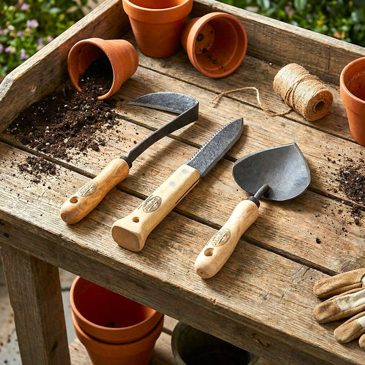 h potter garden tool set of 3 for transplanting forged heavy duty tools