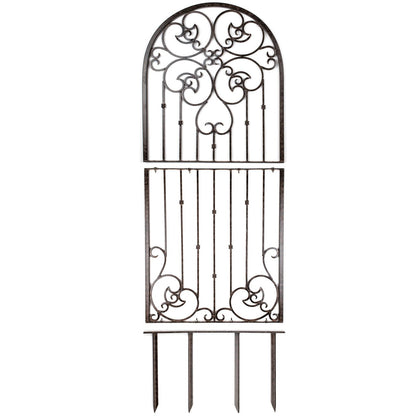 H Potter metal trellis, ornate scroll design, tall privacy accent in pieces