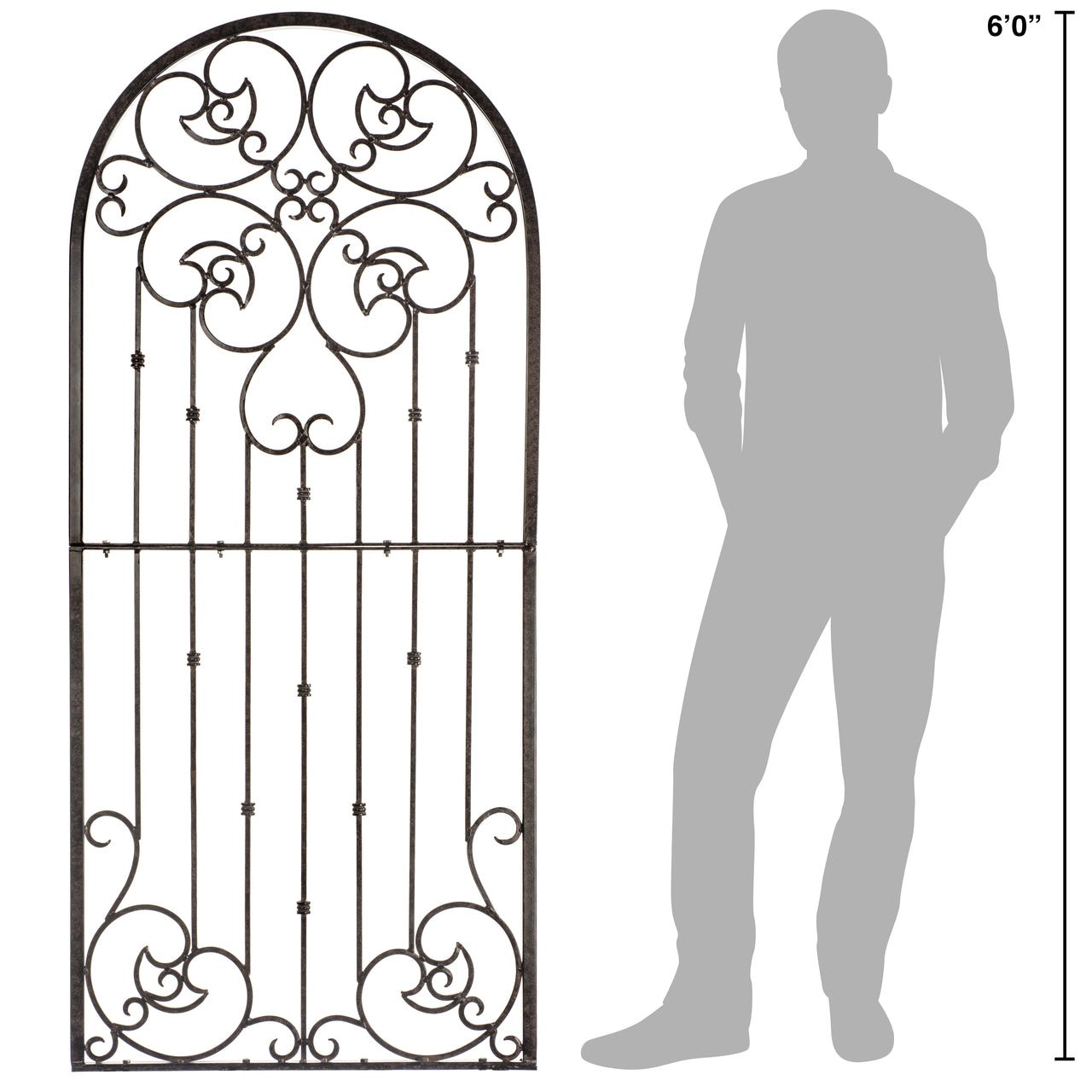 H Potter Garden Trellis with gray man for scale