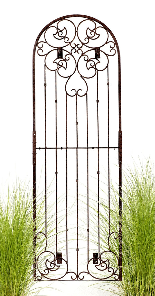 H Potter Wall Trellis 8 ft Iron with 4 Wall Brackets