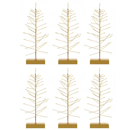 H Potter Festive 16" Tree Light – Gold Table Decoration