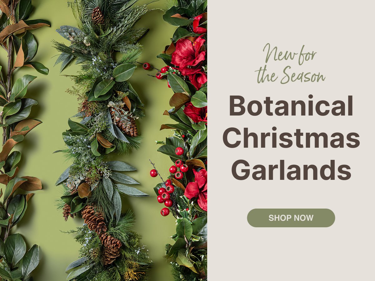 Botanical Christmas Garlands - Shop Now