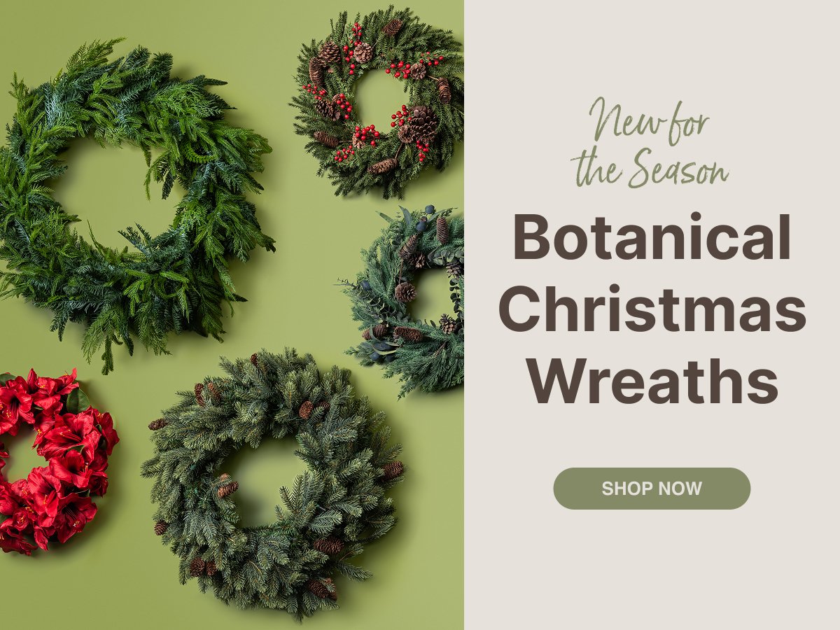 Botanical Christmas Wreaths - Shop Now