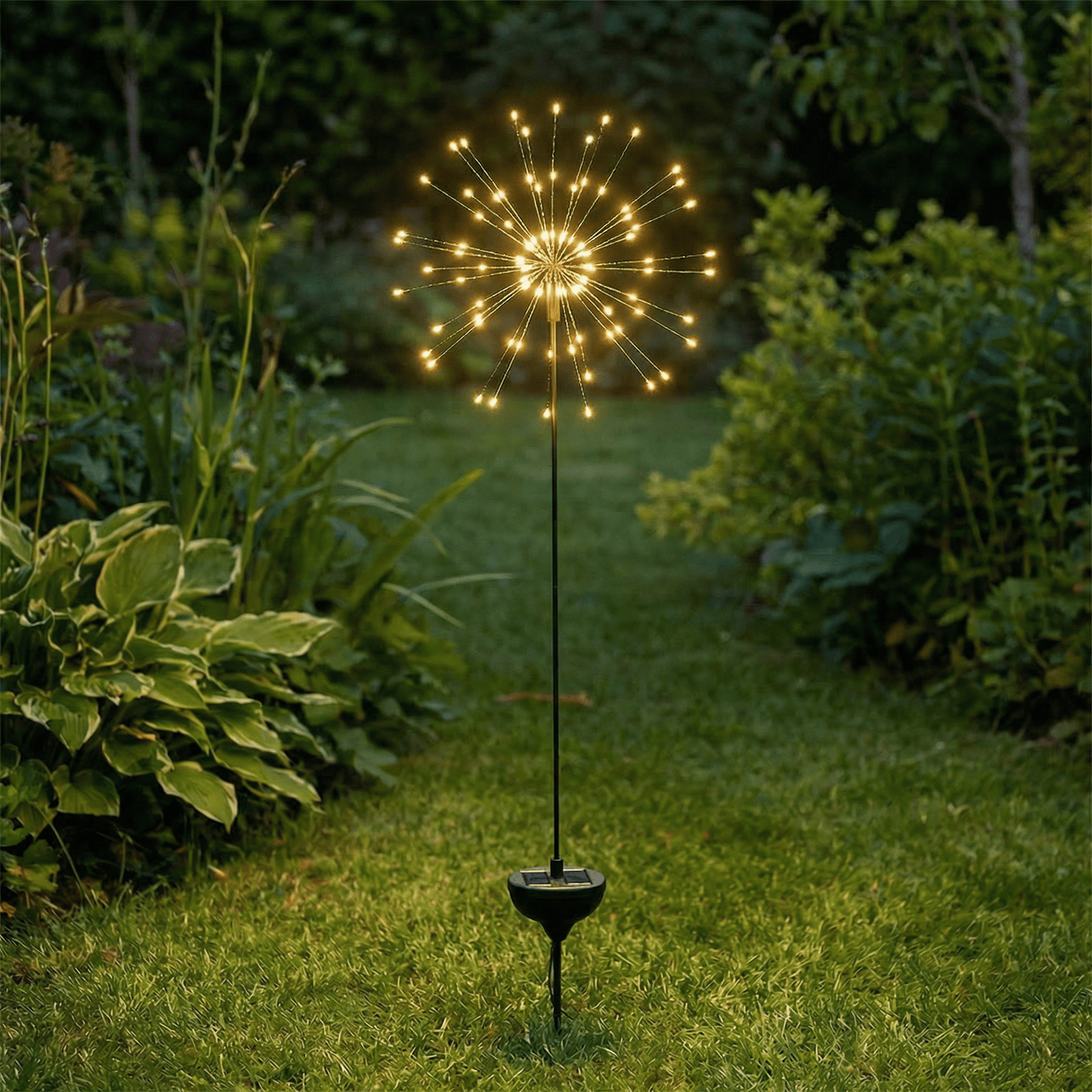 h potter solar sparkle stake light front view
